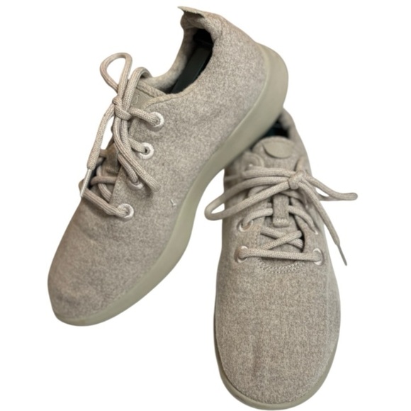 Allbirds Wool Runners Size 9 Women’s Beige Wool Running Shoes Low Top Lace Up - Picture 14 of 15